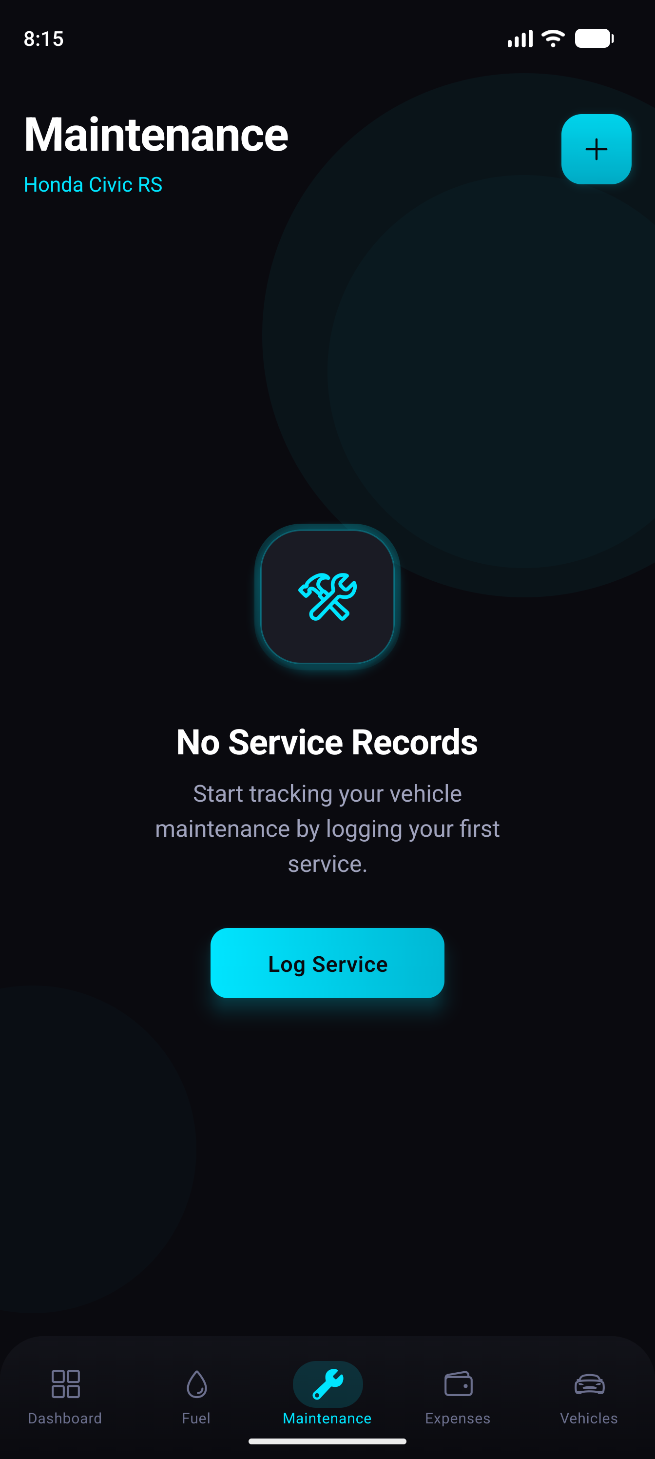Car Logs real app screenshot — Android: Maintenance History